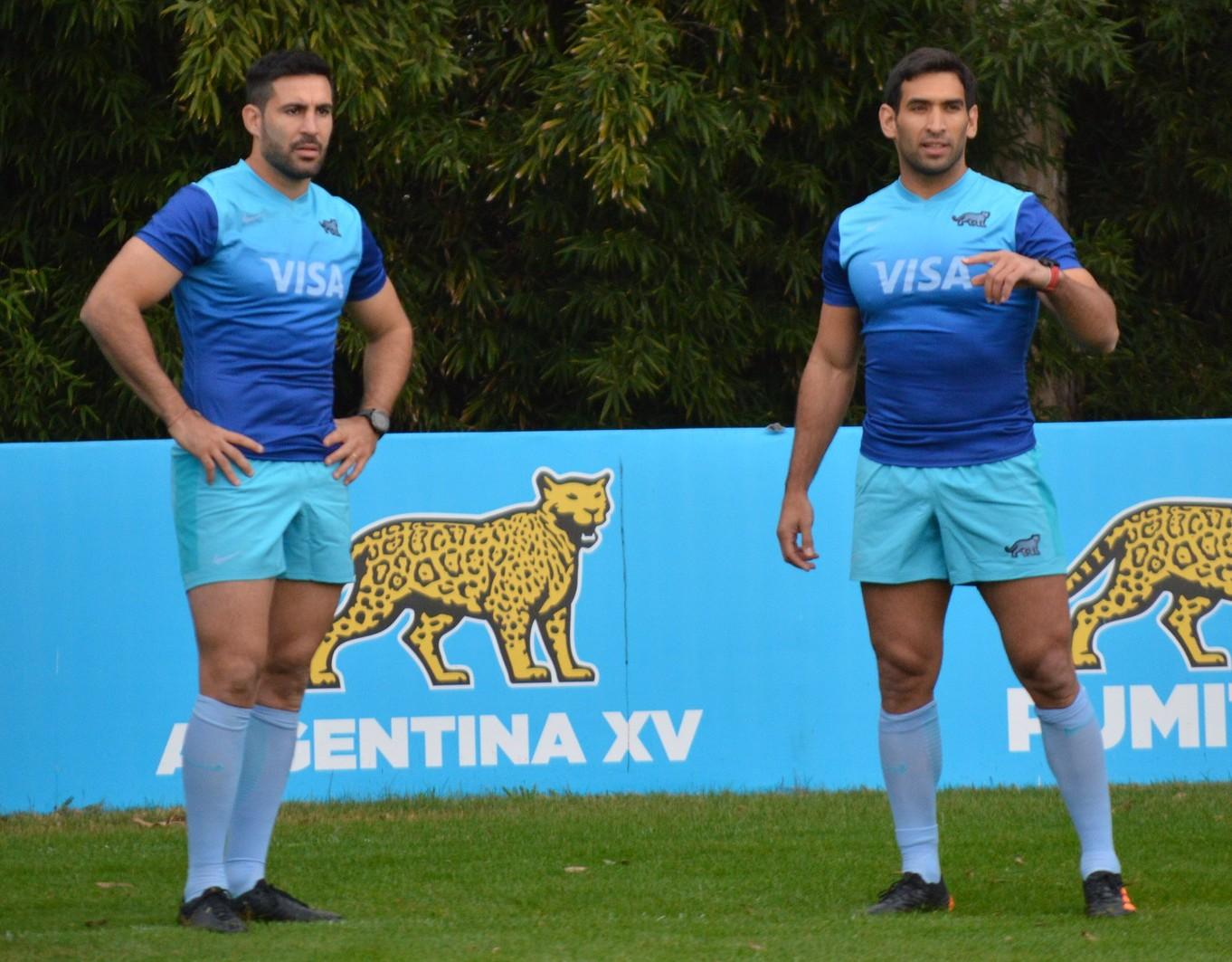 Los Pumas enfrentaràn el sábado a Escocia en Jujuy. El concepcionense Matías Orlando, a la derecha, será uno de los tres tucumanos en el plantel. FOTO: Premsa UAR 
