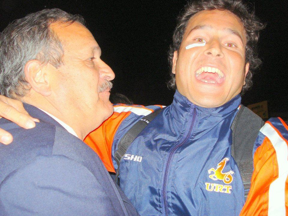 Roque Aniceto Araujo y su hijo Roque 